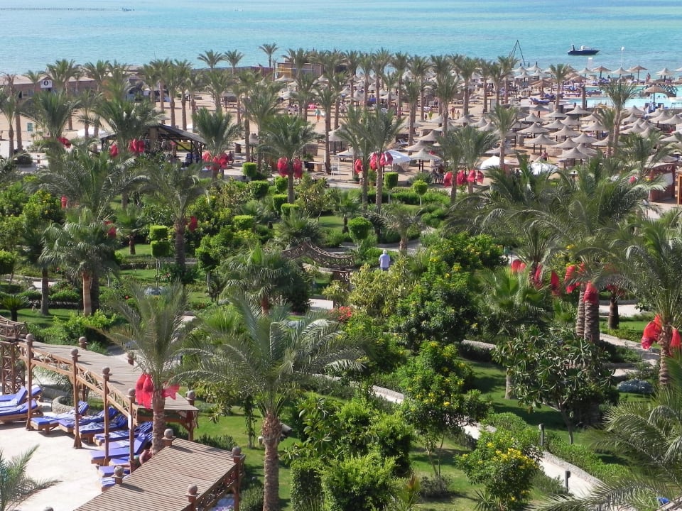 Widok na ogród Le Jardin Aqua Park Resort