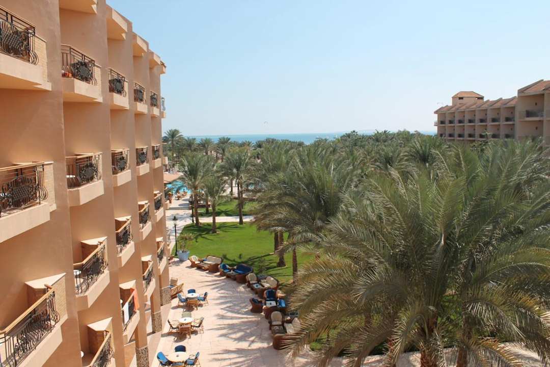 Von der 3. Etage der Ausblick Siva Grand Beach