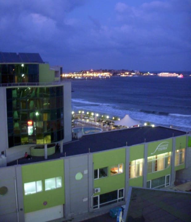Aussicht vom Zimmerbalkon Hotel Bilyana Beach