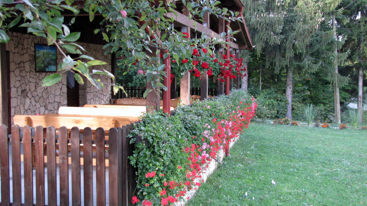 Terrasse Pension Breza