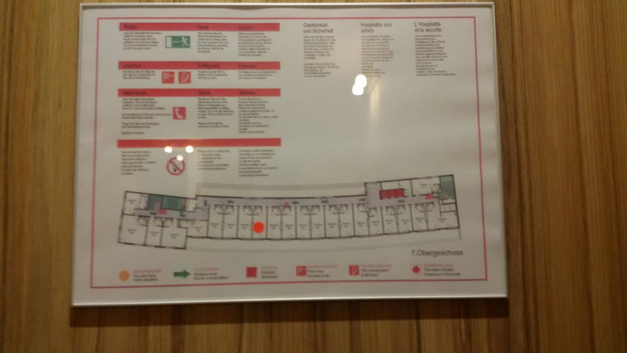 Notfallplan Businesszimmer 740 Leonardo Hotel Vienna Schönbrunn