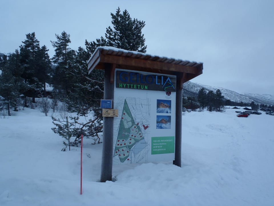 Lageplan Hüttengebiet Hotel Geilolia Hyttetun