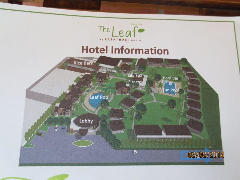 Übersichtsplan Hotelanlage The Leaf on The Sands by Katathani