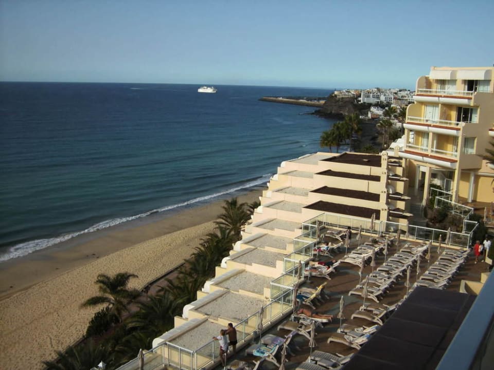 Blick zum Hafen Moro Jable Hotel Riu Palace Jandia