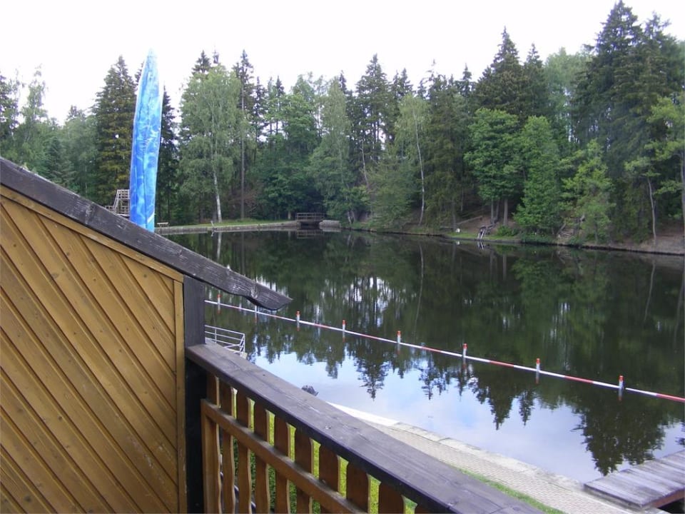 Blick auf das Waldseebad Pension Gocke
