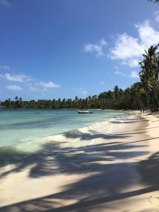 Strand liegt in einer Bucht  Wyndham Alltra Samana