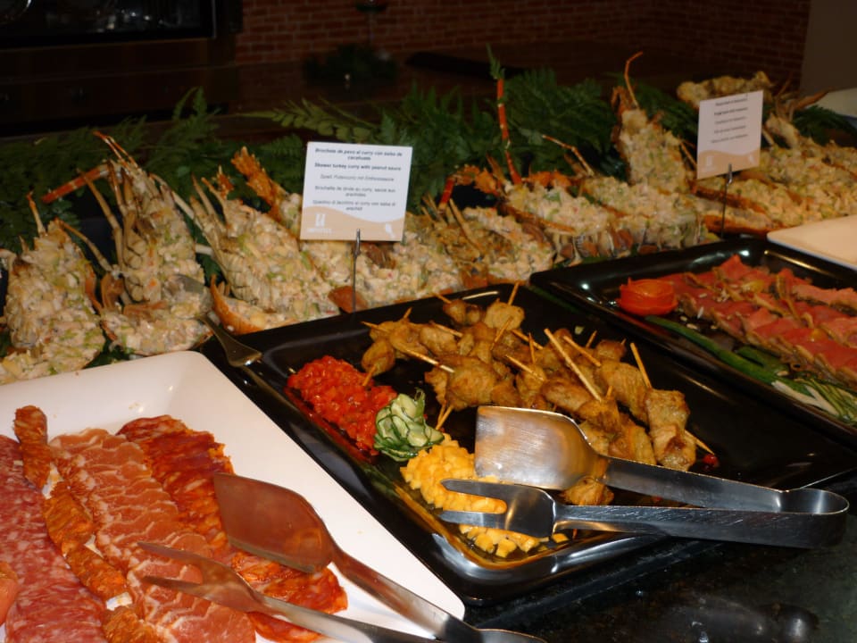 Silvester Fleisch oben Schalentiere Hipotels La Geria