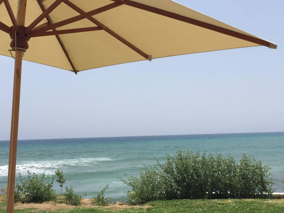 Ausblick von unserer Liege am Pool Hotel Bel Azur Thalasso & Bungalows