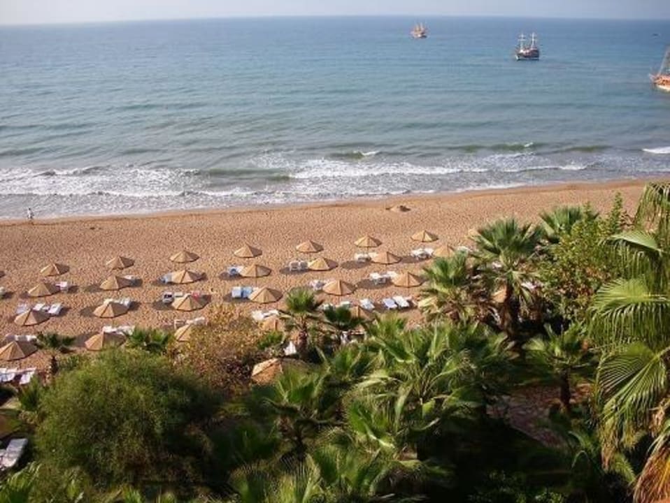 Ausblick auf den Strand Hotel Defne Dream