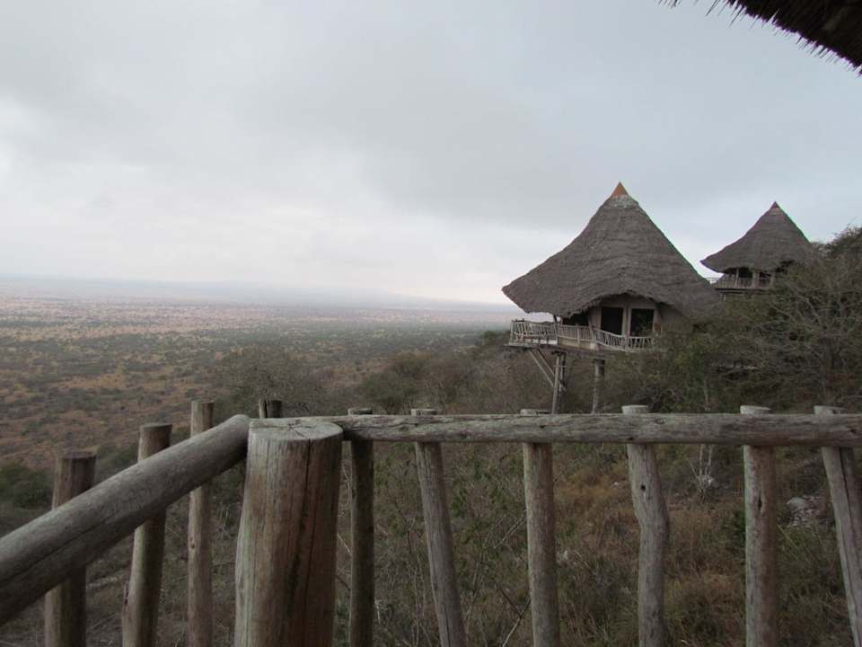 Blick vom Balkon Lions Bluff Safari Camp
