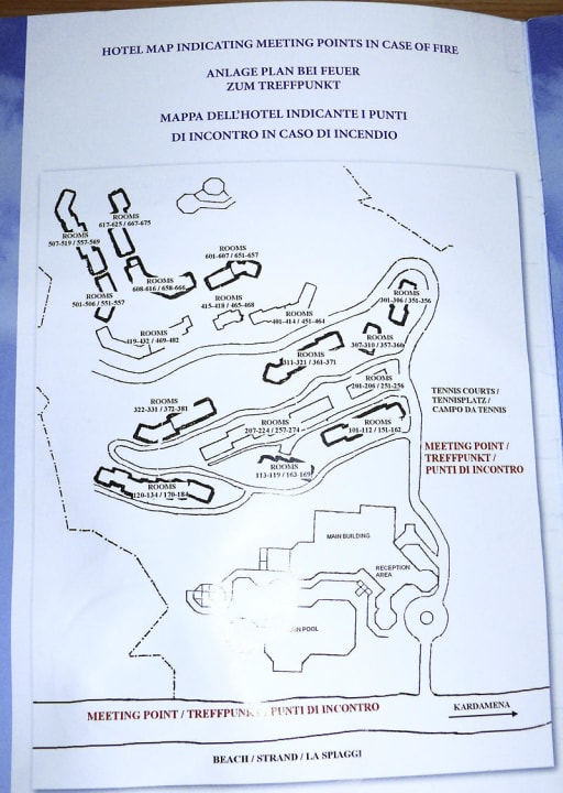 Plan/ Übersicht der Hotelanlage Lagas Aegean Village