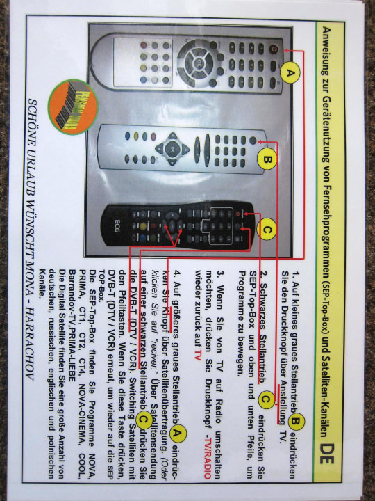 Bedienungsanleitung Fernseher Pension Mona