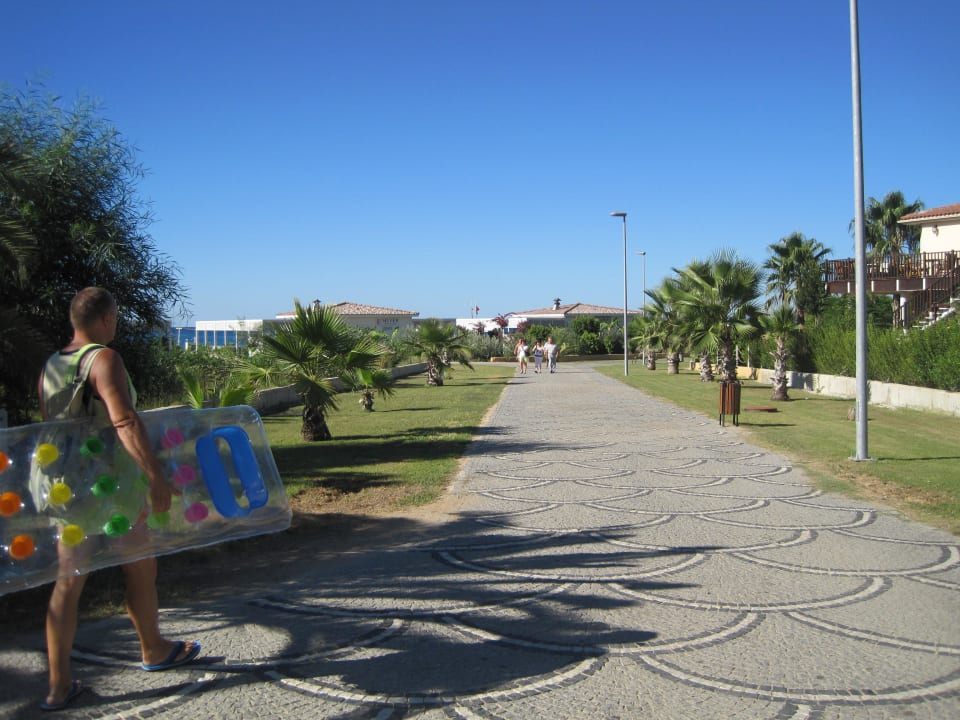 Weg zum Strand Silver Hotel
