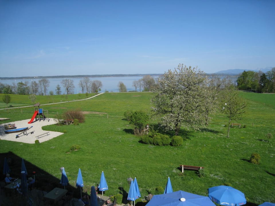 Blick aus Zimmer 21 Schoiner See-Hotel