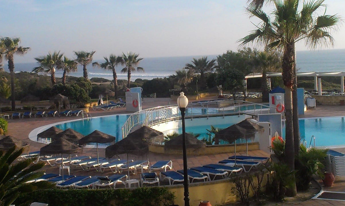 Meeresblick vom Restaurant über den Pool Aldiana Club Andalusien