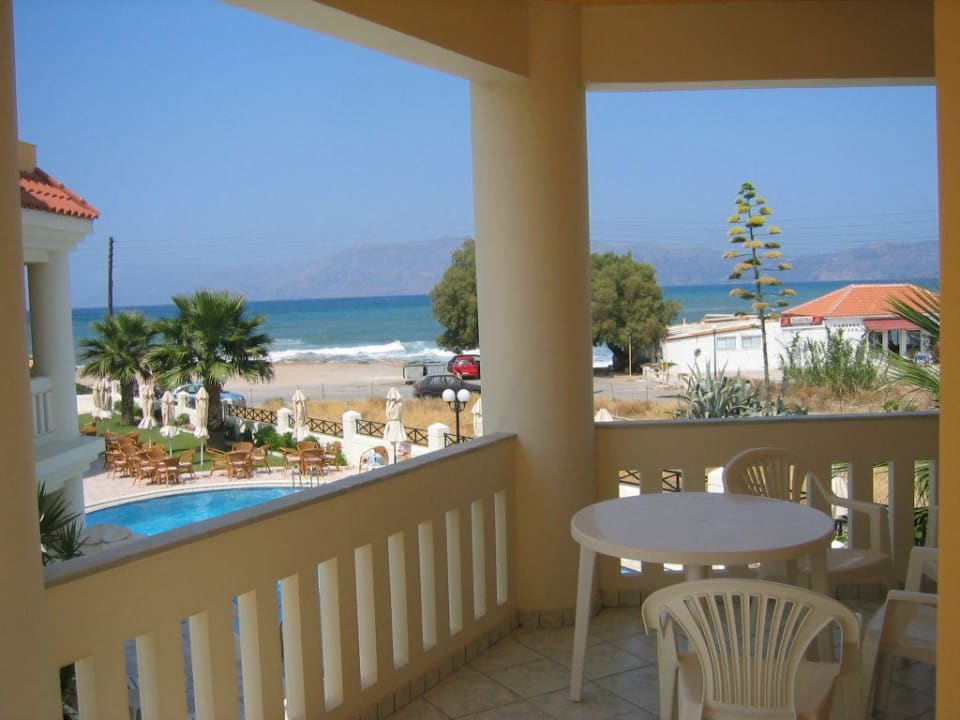 Balkon mit Aussicht Hotel Stavroula Palace
