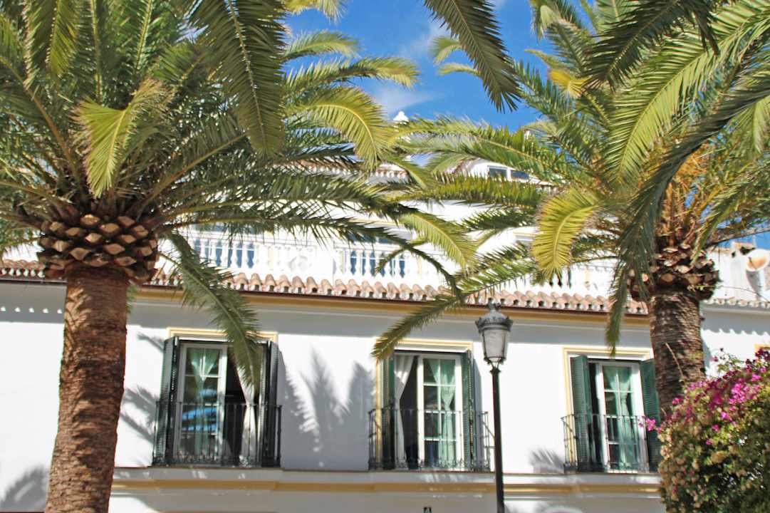 Aussenanschicht Hinterseite des Hotels Hotel Pueblo