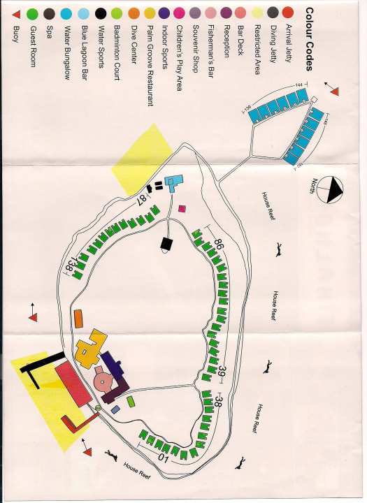 Inselplan Fihalhohi Fihalhohi Maldives