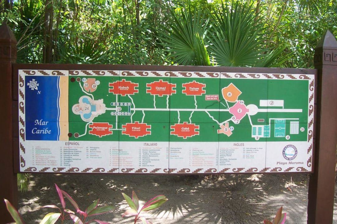 Lageplan des Hotels Catalonia Playa Maroma