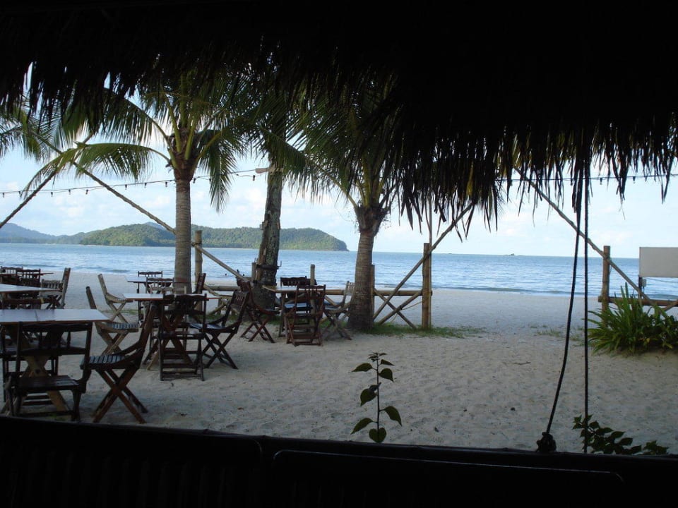 diese Aussicht hat man beim Frühstück Hotel Beach Garden Resort