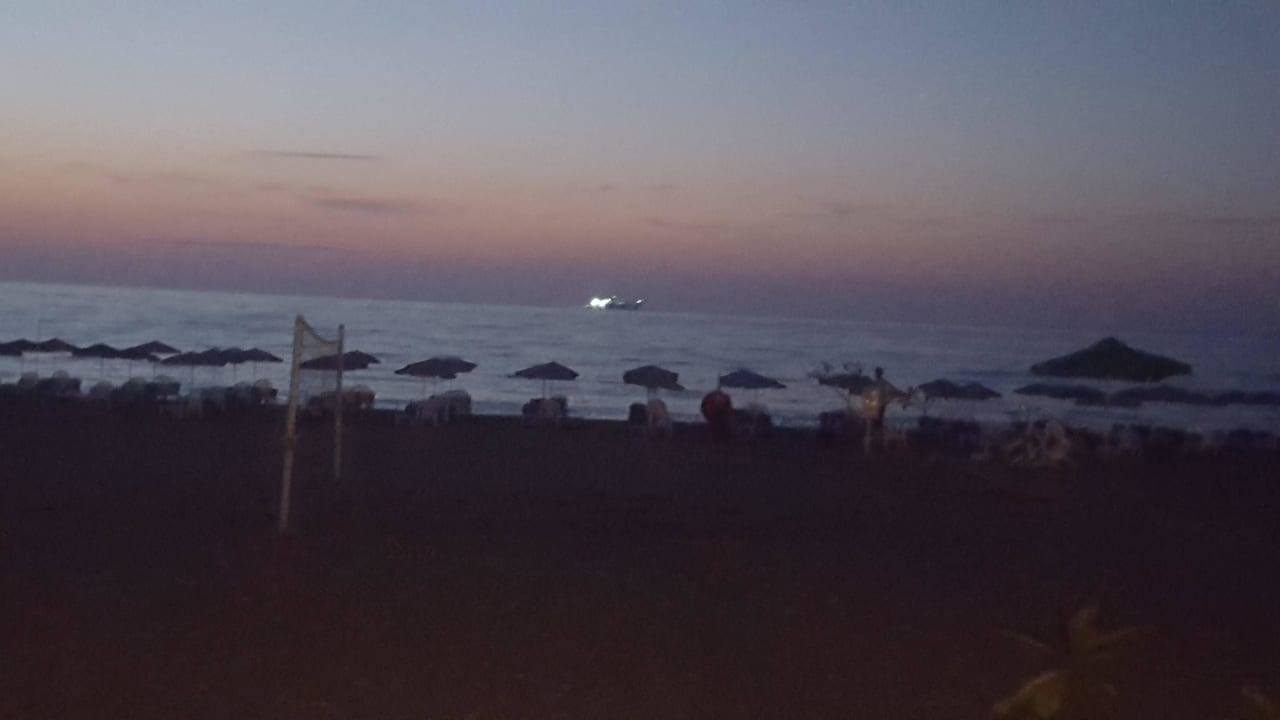 Aussicht von der Bar-Terrasse Hotel Kathrin Beach