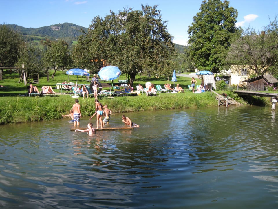 Spass am Badeteich Ferienranch Wernhof