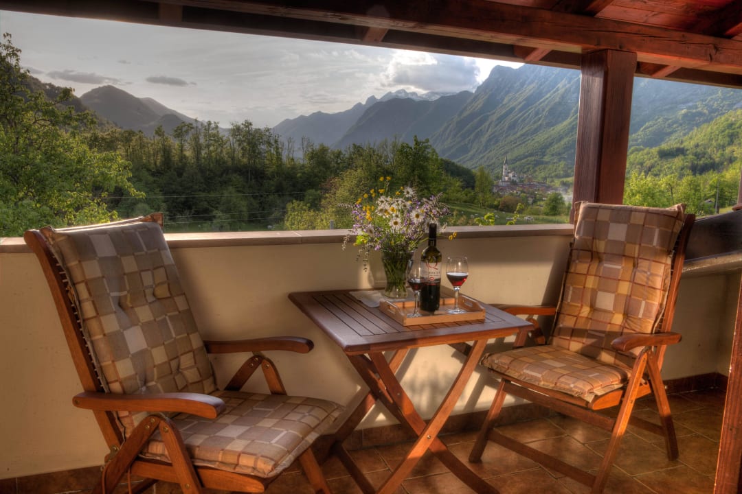 View from the terrace - superior room Farm Stay Kranjc