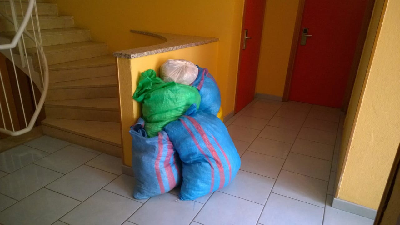 Begrüßungskomitee um 15:30 im Gästehaus Hotel Marco Polo