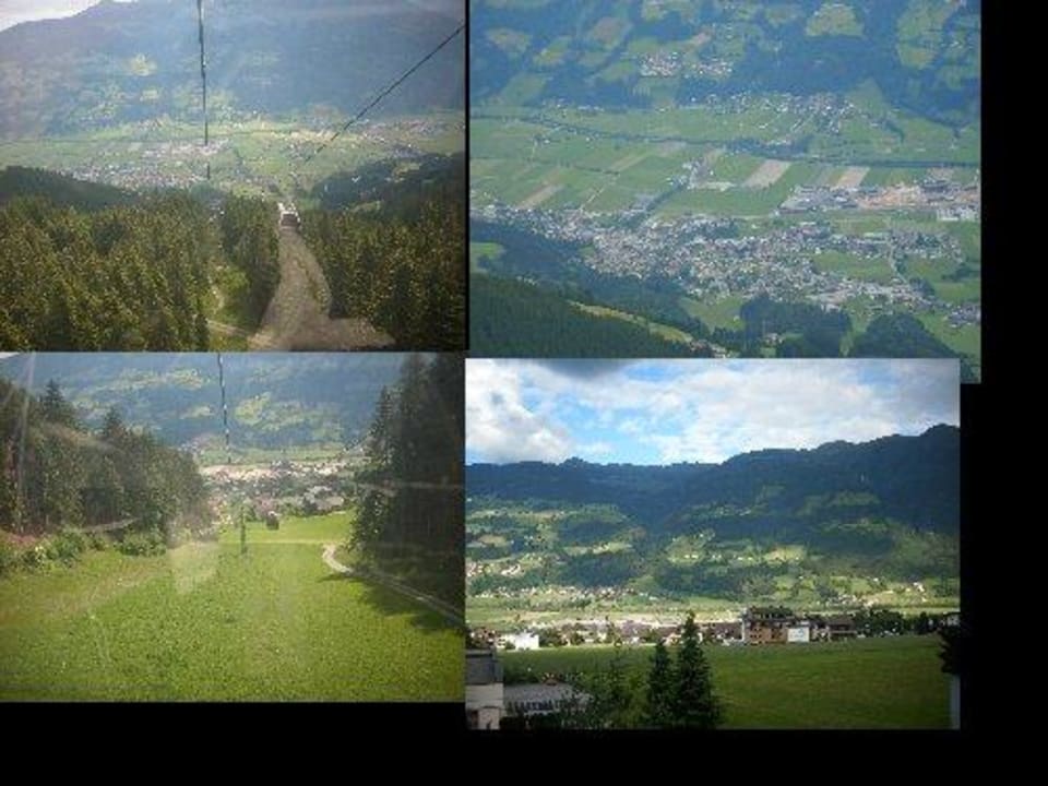 Blick aus dem Zimmer und aus der Jochbahn Hotel Kohlerhof