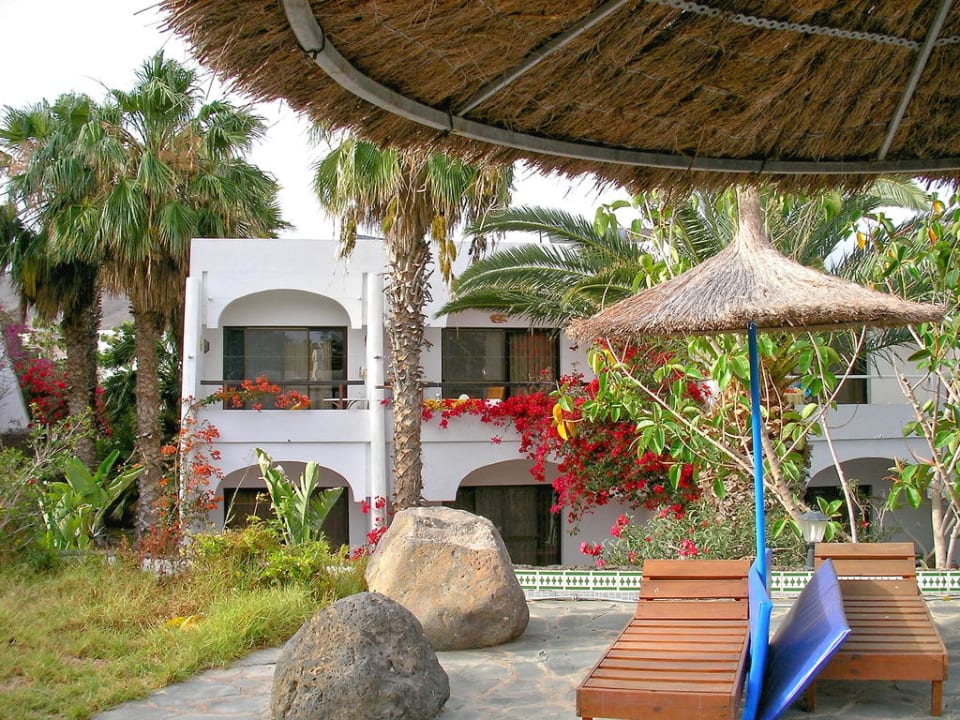 Blick von oben auf die unteren Appartements Monte Marina Naturist Resort