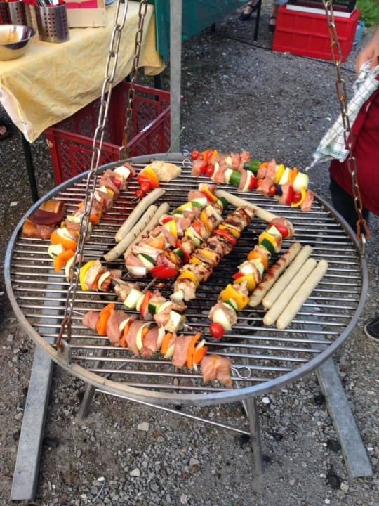 Spieße durch Gäste hergestellt Feriendorf Altes Land