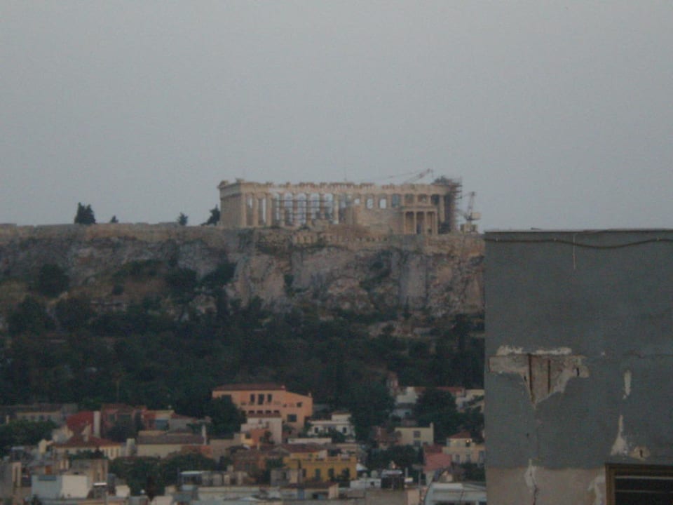 Blick auf die Akropolis Fresh Hotel