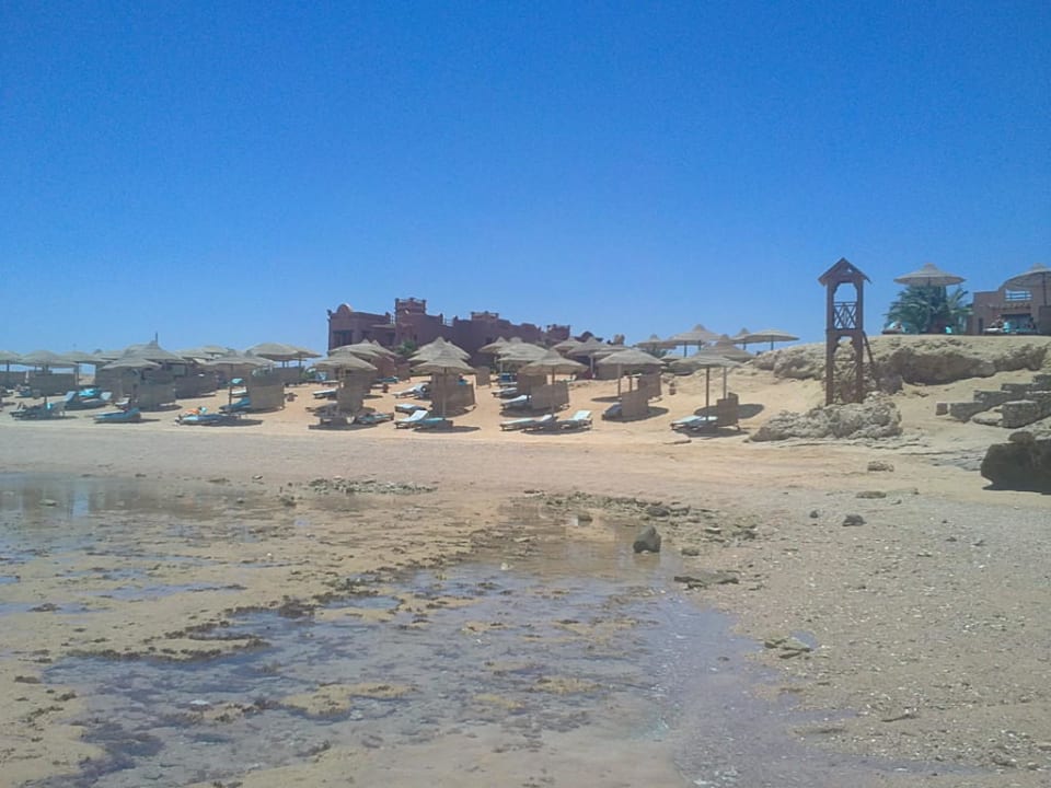 Riff bei Ebbe und Blick zum Strand Charmillion Sea Life Resort