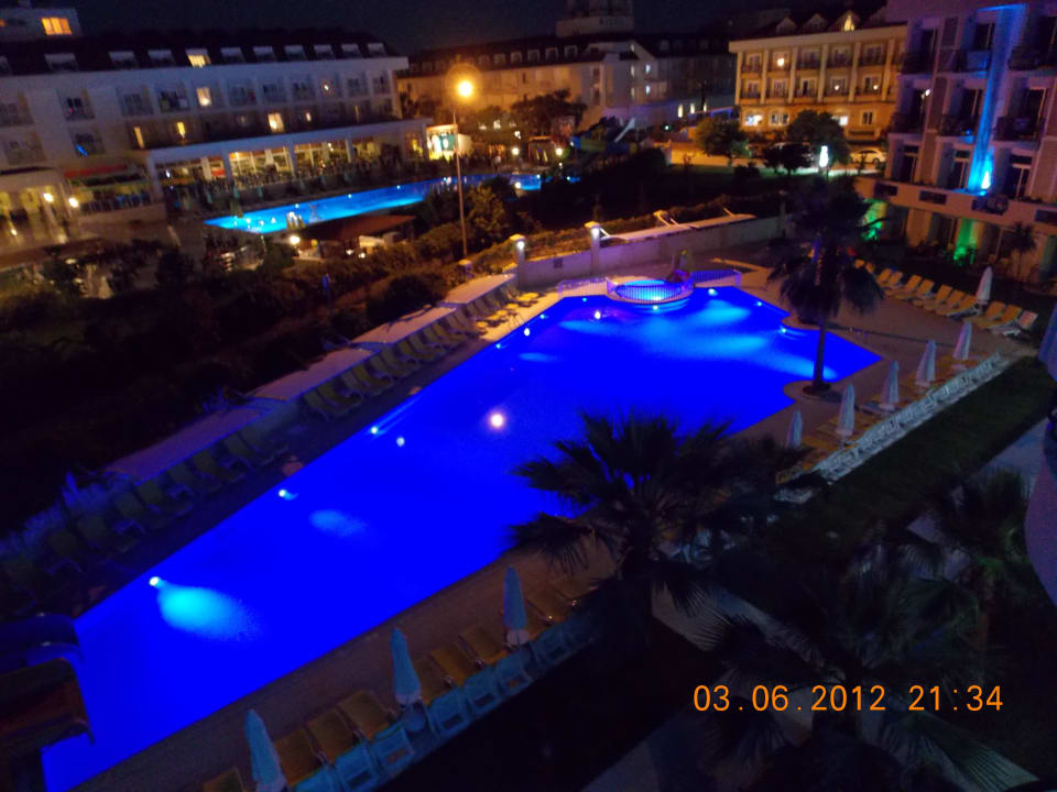 Ausblick am Abend Hotel Camyuva Beach