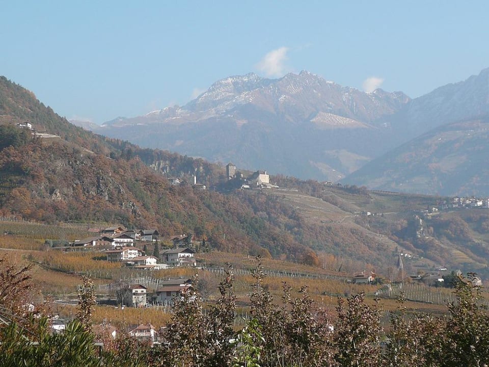 Ausblick von der Terrasse Pension An der Linde