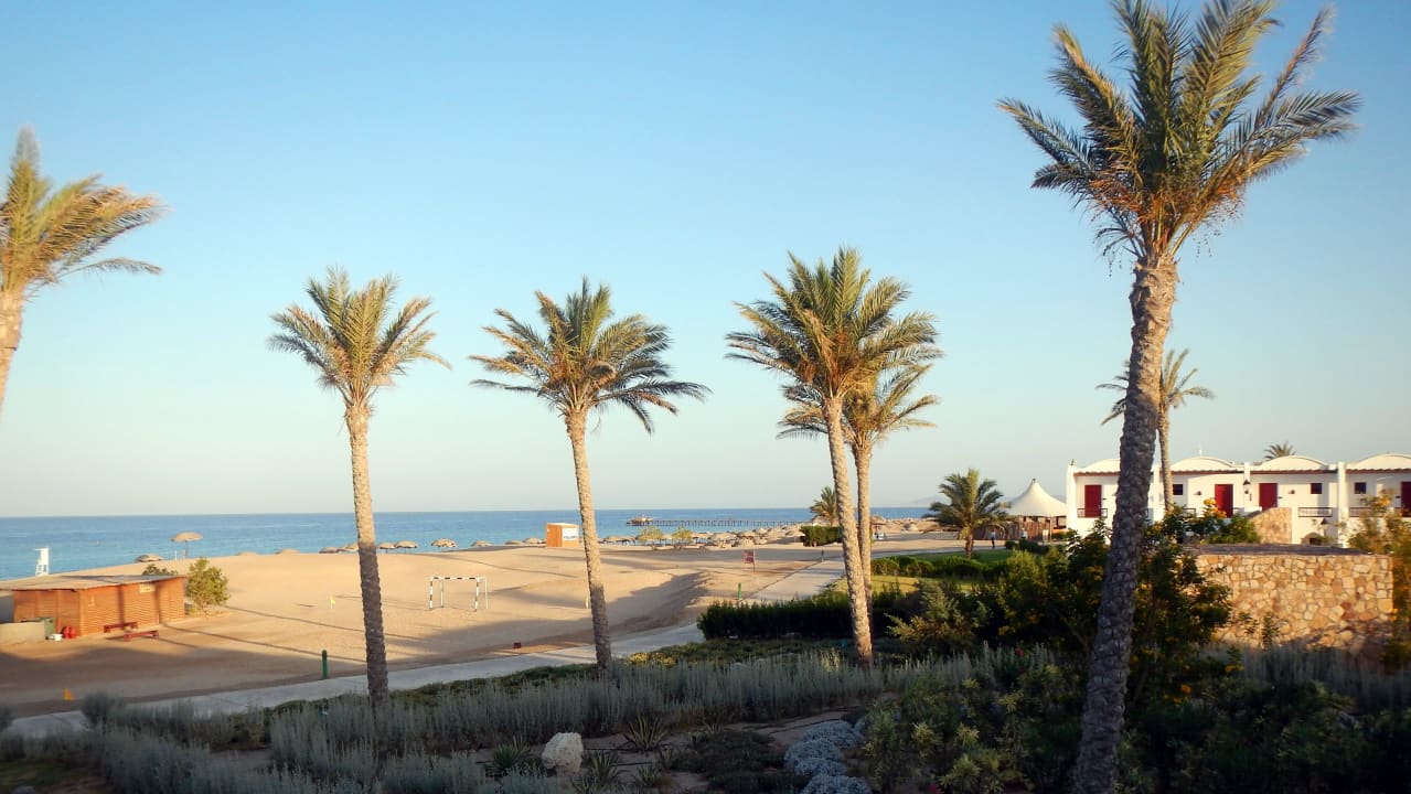 Strandblick vom Balkon Hotel Gorgonia Beach Resort