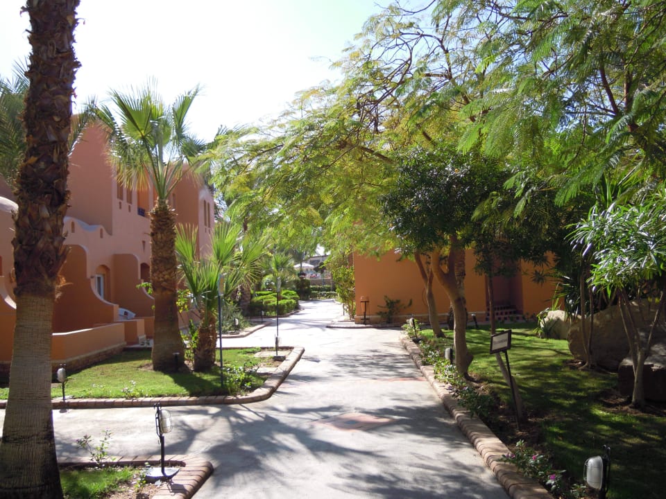 Wunderschöne gepflegte Wege Jaz Makadi Oasis Resort