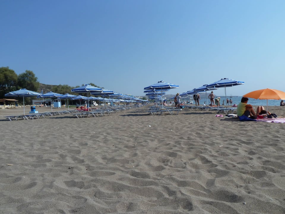 Liegen gegen Gebühr, aber absolut nicht nötig! Hotel Faliraki Bay