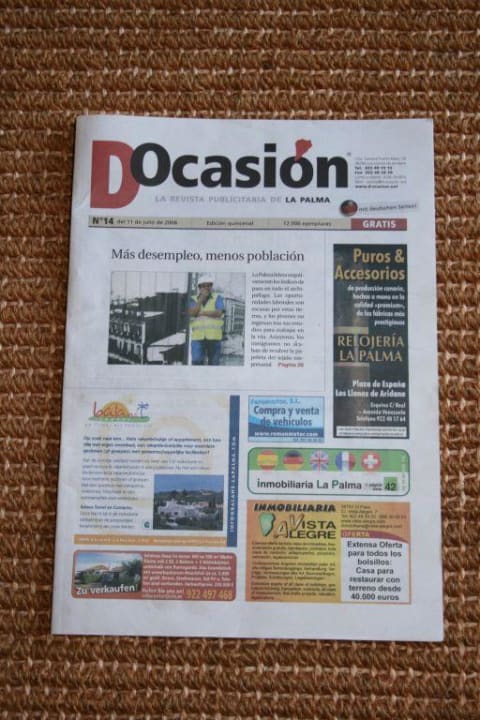 Zeitschrift mit dt. Informationen La Palma Jardin
