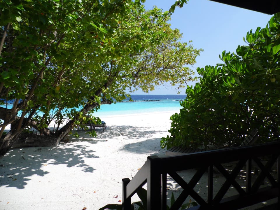 Ausblick von der Terrasse Bungalow 127 Royal Island