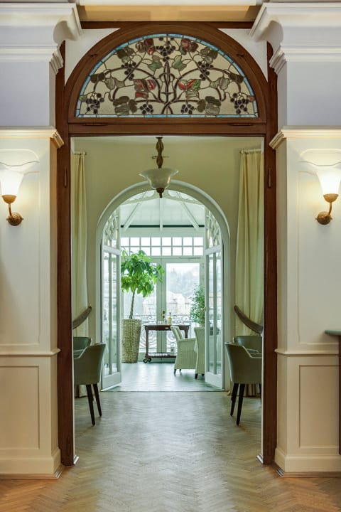 Eingang Hotelrestaurant Dorint Parkhotel Meissen