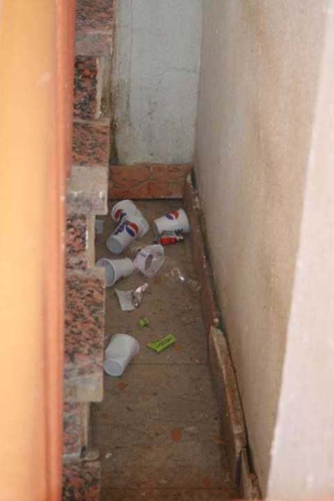 Treppenaufgang zu den Rutschen Pickalbatros Aqua Park Resort - Hurghada