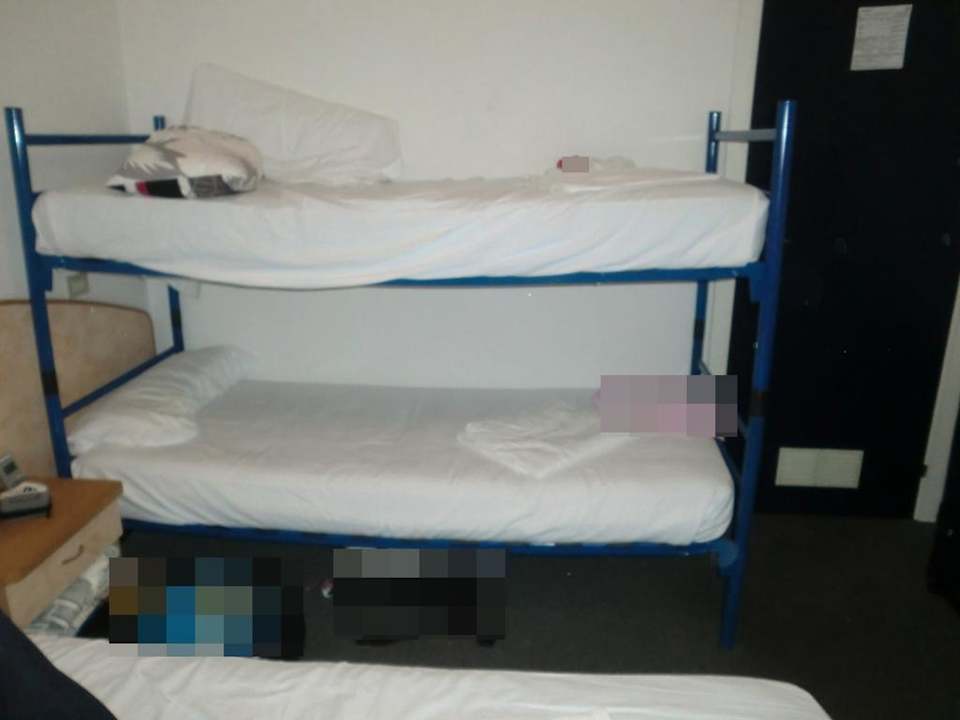 Das Hochbett (im Dreibettzimmer) Hotel Gastone Riviera