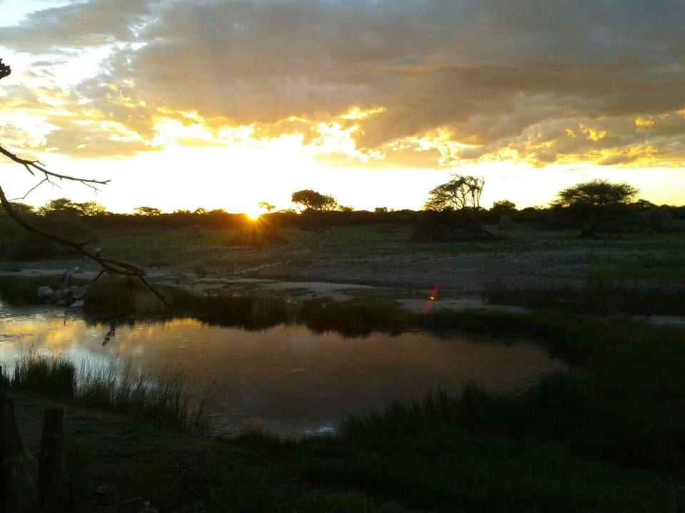 Sonnenuntergang Okaukuejo Camp