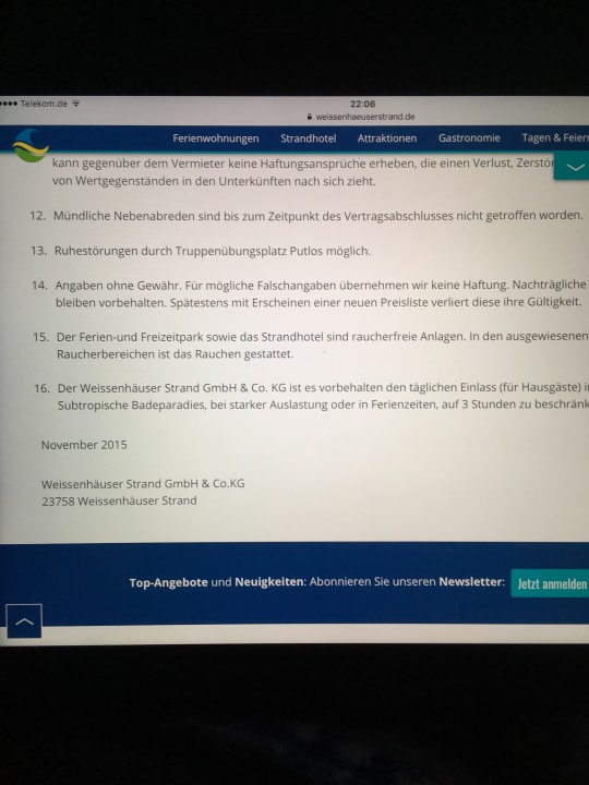 Zimmer Ferienwohnungen Ferienpark Weissenhäuser Strand