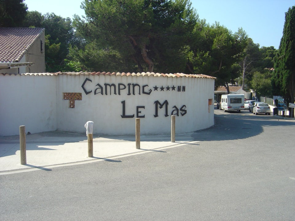 Einfahrt zum Camping Le Mas Camping Le Mas