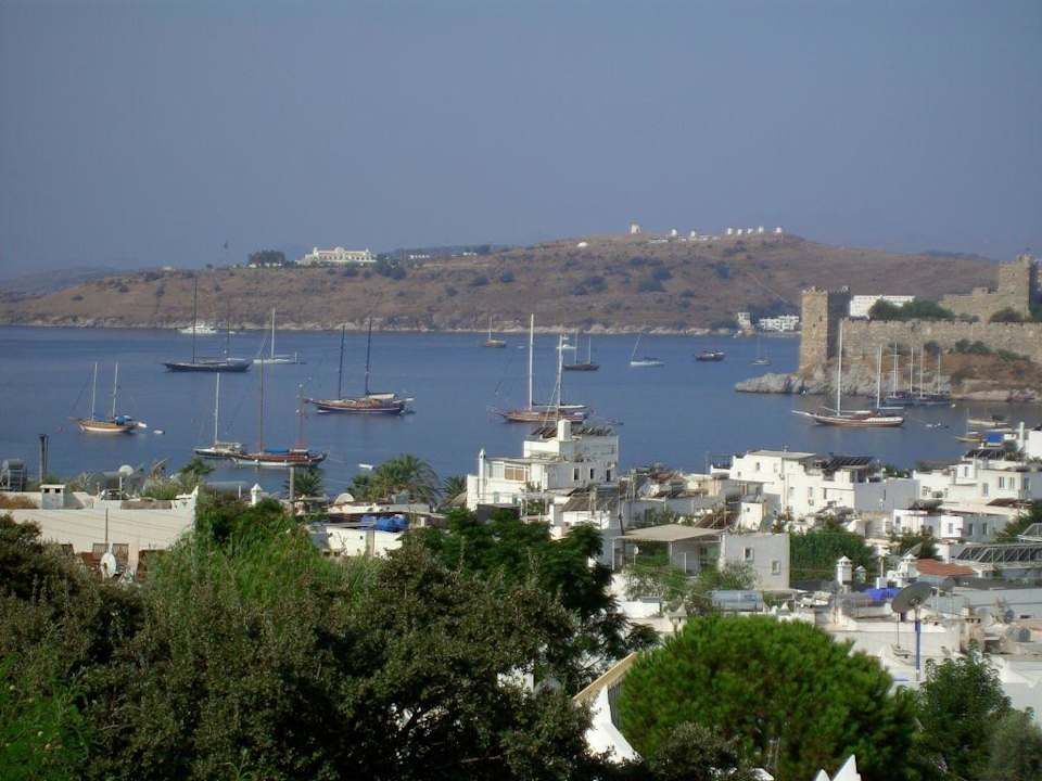 Blick von unserer Dachterrasse auf Bodrum Comca Manzara
