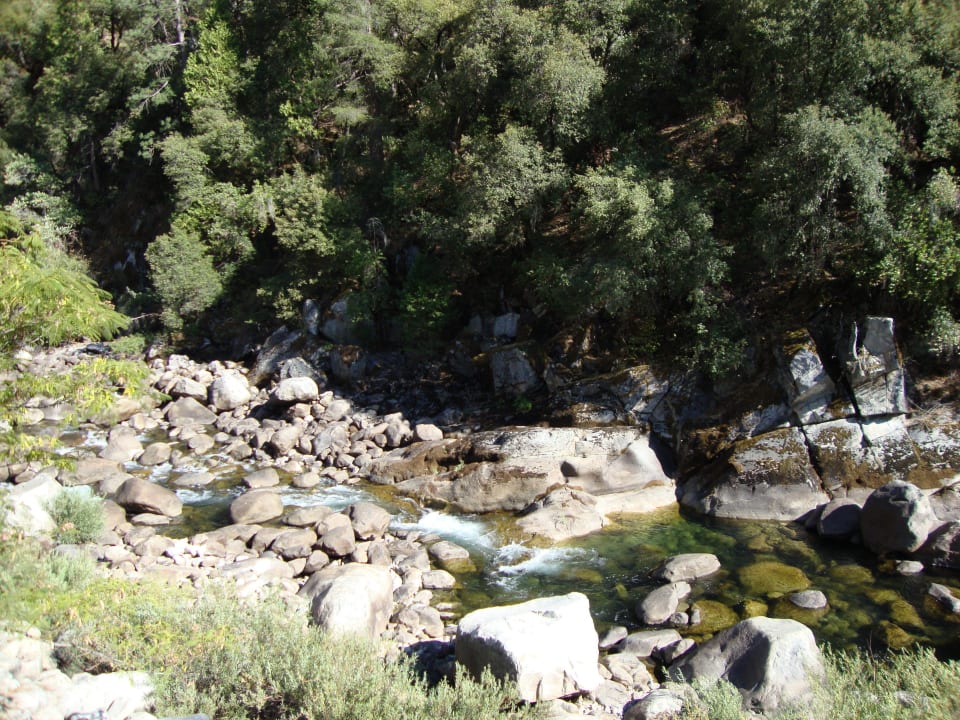 Ausblick vom Balkon Hotel Yosemite View Lodge