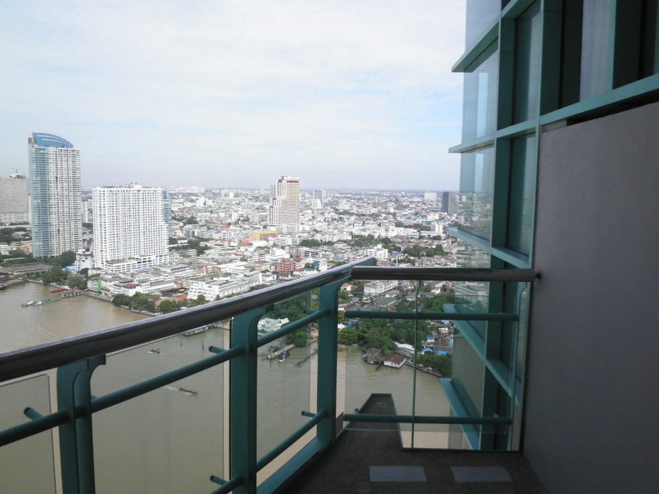 Ausblick Zimmer 34. Etage Chatrium Hotel Riverside Bangkok