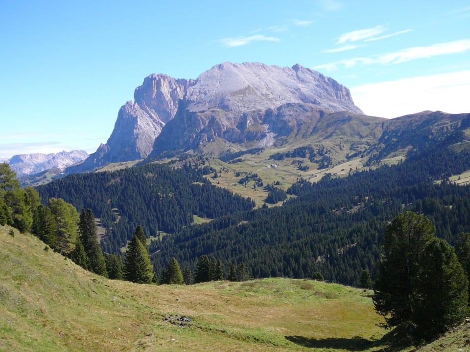 Die kleine Hütte in der Mitte ist der Zallinger Berghaus Zallinger
